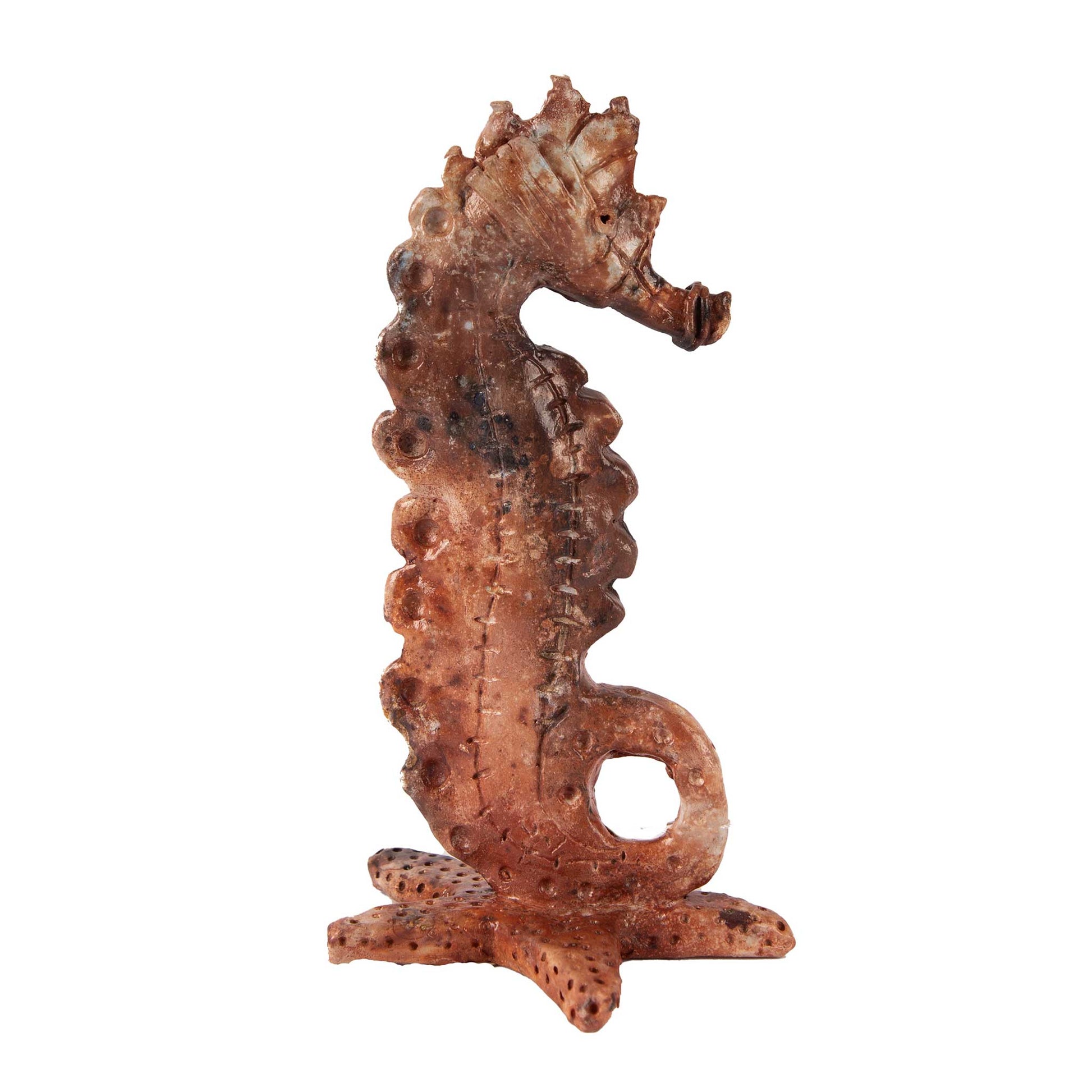 SAS Baby Seahorse Statue, Ceramic Seahorse, Nautical Statue