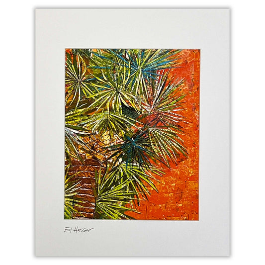 EMH Cabbage Palms Print by Artist Edward Husser