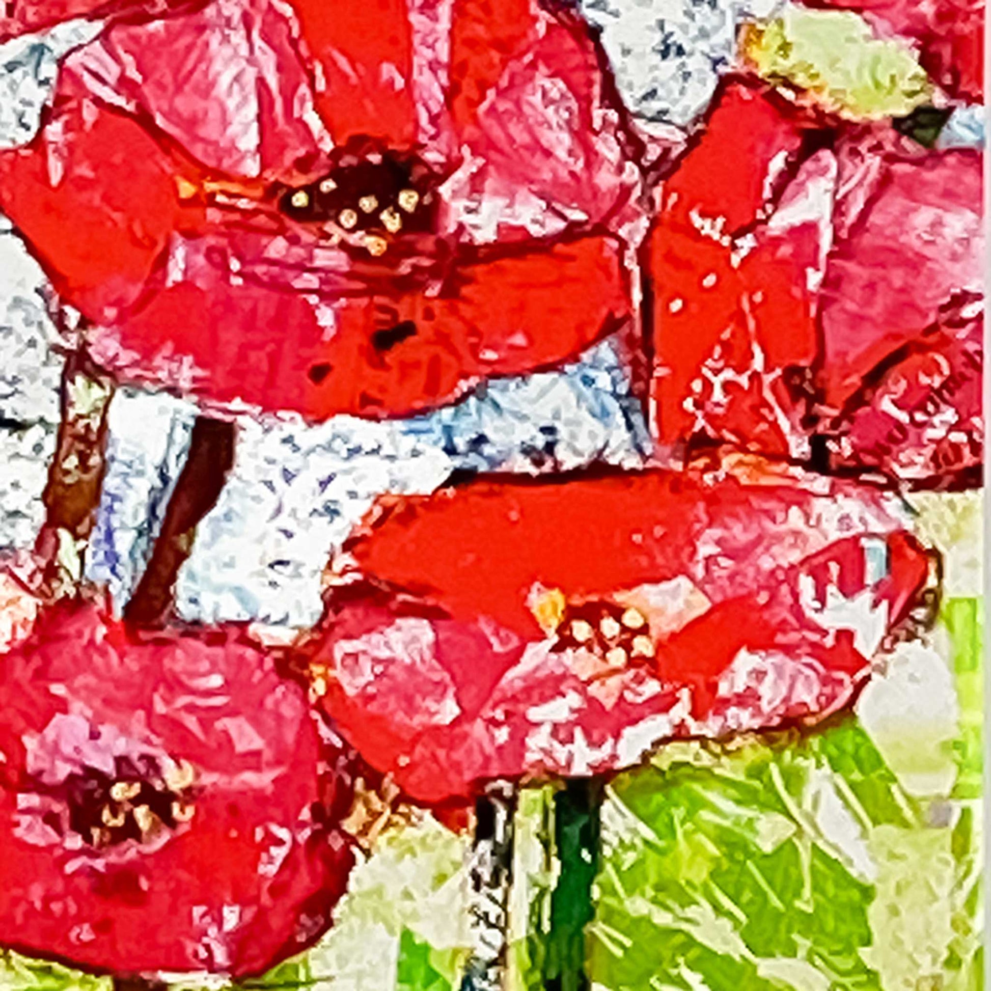 Detail of EMH Glorious Poppies Print