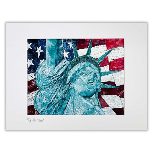 EMH Lady Liberty Print by Artist Edward Husser 