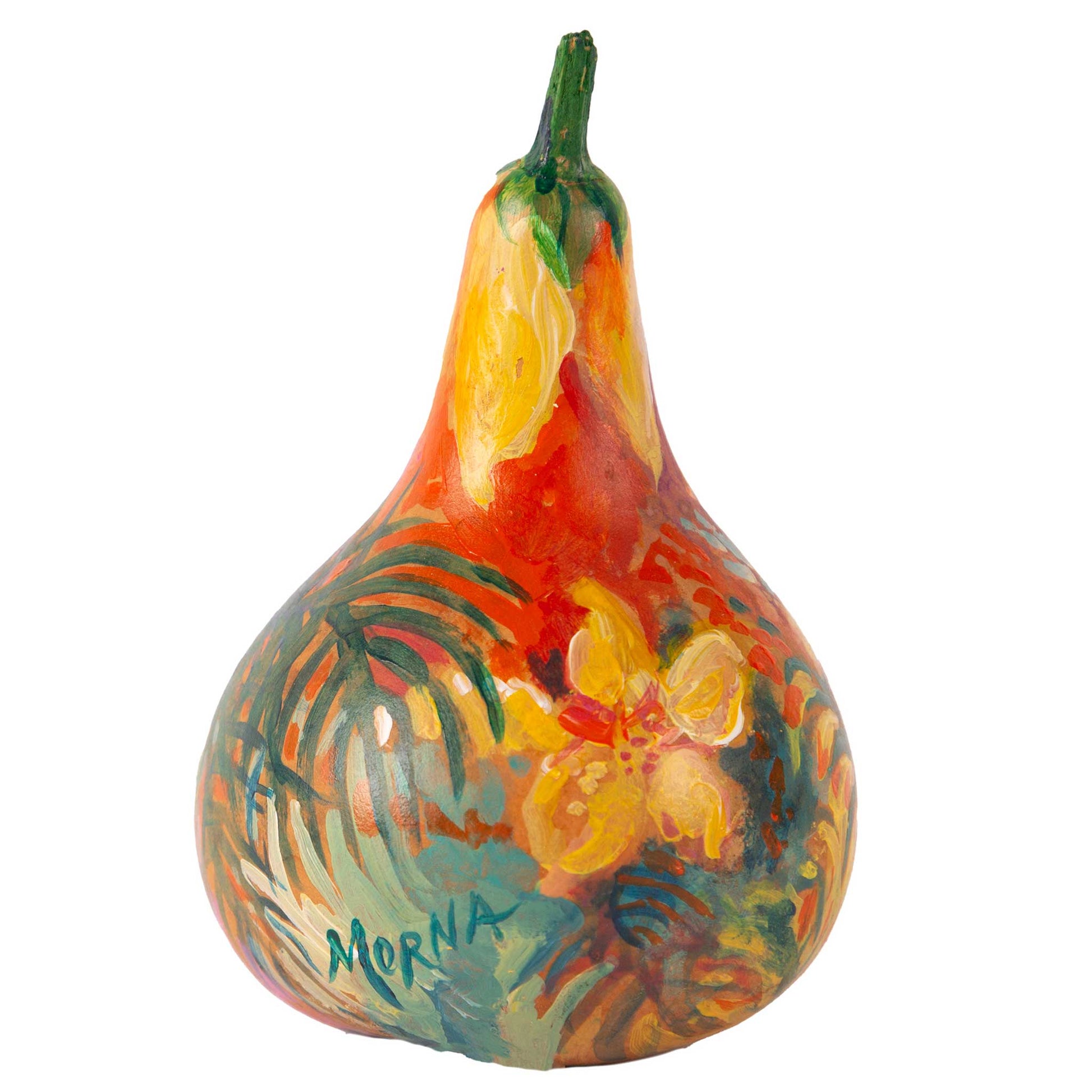 Dragonfly and Flora Gourd, Gourd Painting