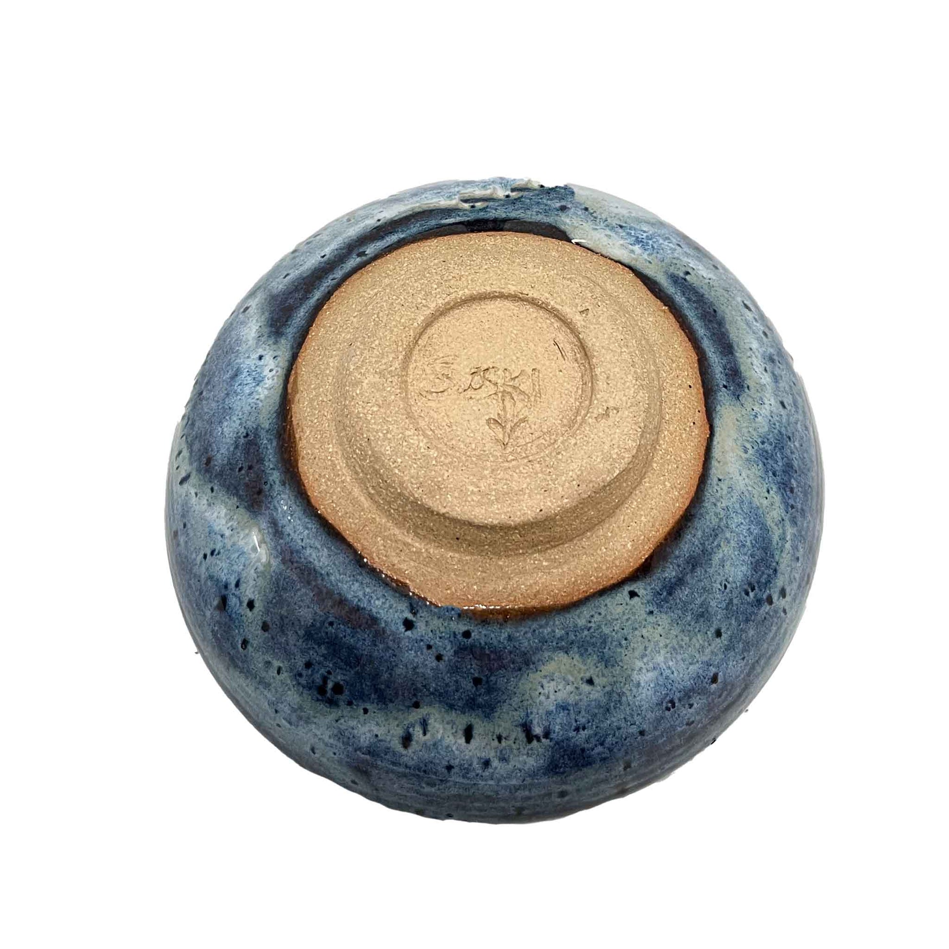 Bottom of SAS Owl Hand Painted Stoneware Bowl