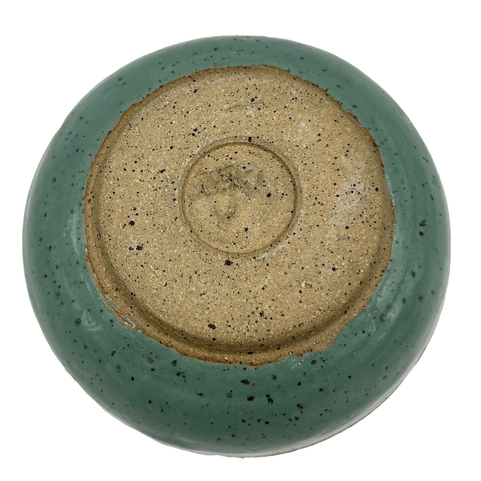 Bottom of SAS Seahorse Hand Painted Stoneware Bowl