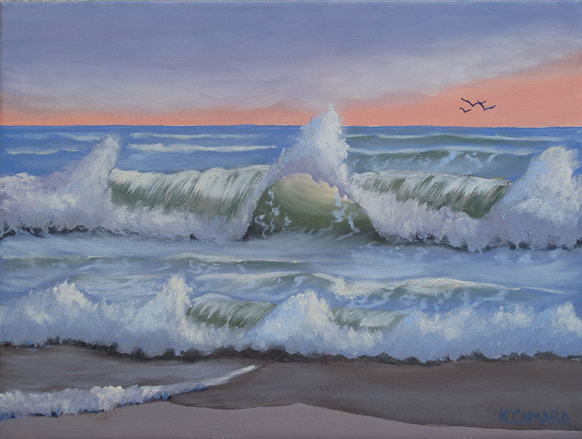 Art Prints, Oceans, Tide, Waves, Light House, Storm Clouds, Colorful, Seascape