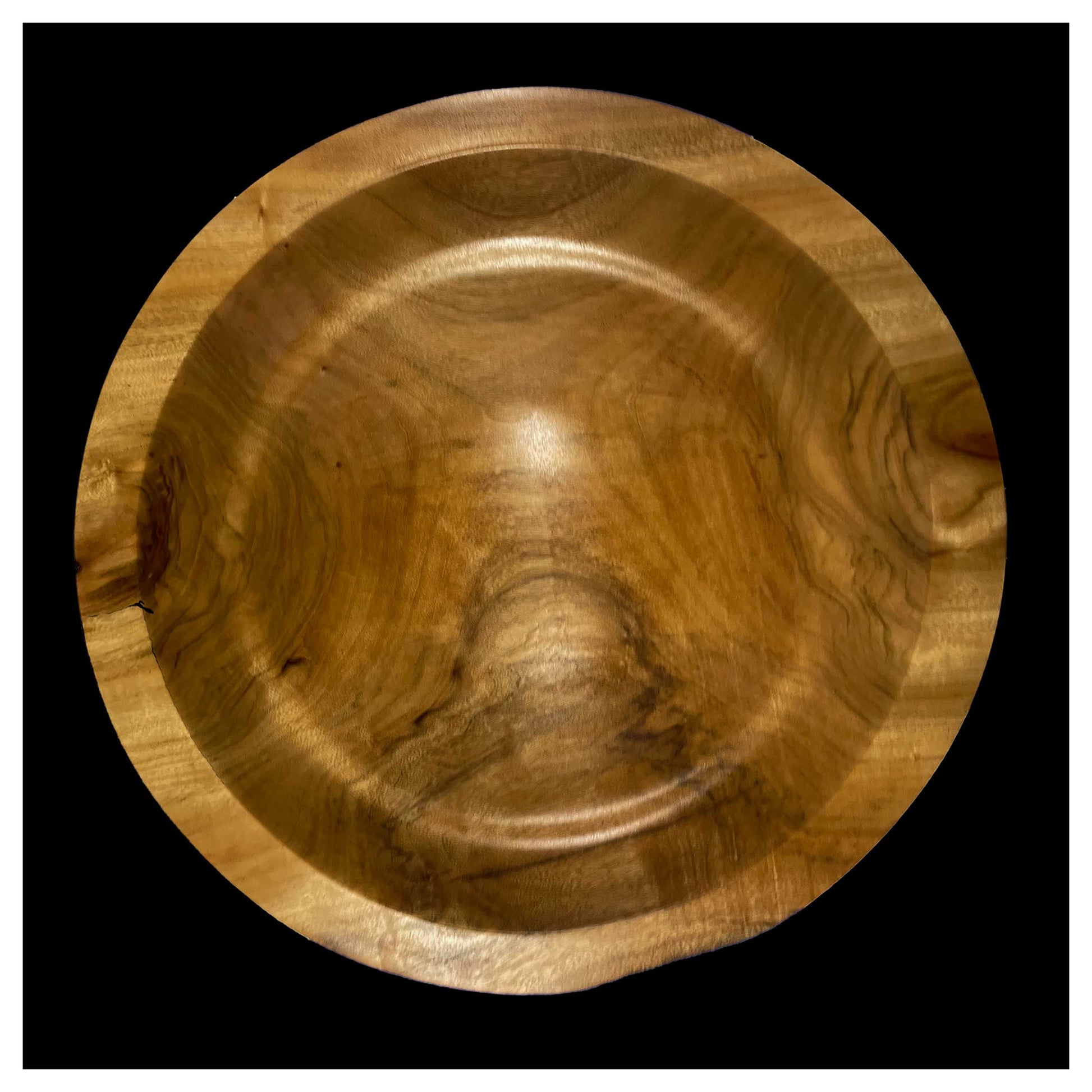 wood basin, wood bowl, turned wood bowl