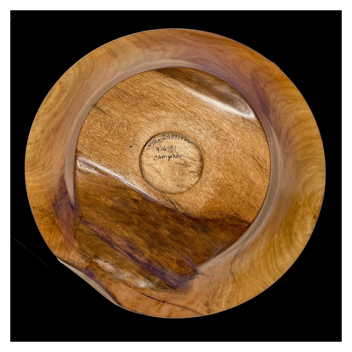 wood basin, wood bowl, turned wood bowl