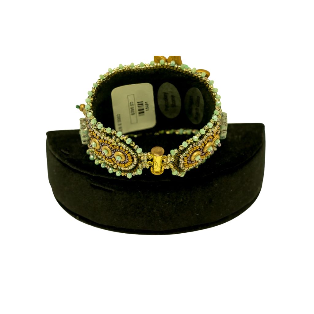 back of cuff bracelet with clasp detail
